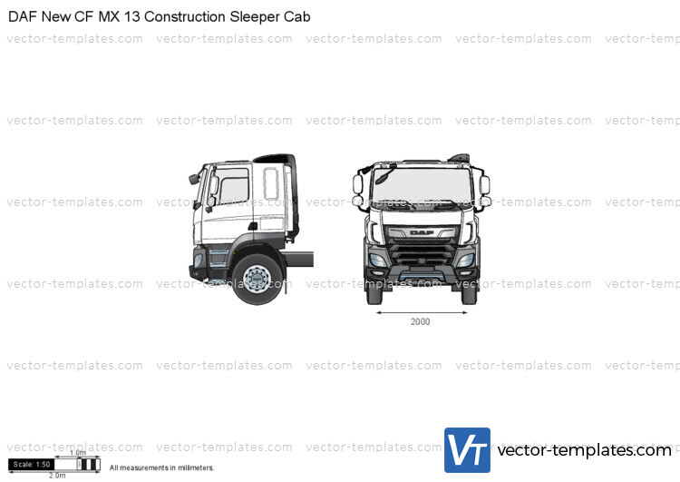 DAF New CF MX 13 Construction Sleeper Cab