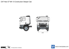 DAF New CF MX 13 Construction Sleeper Cab