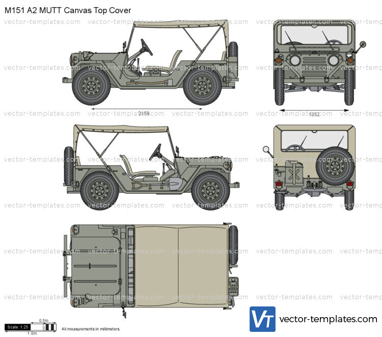 M151 A2 MUTT Canvas Top Cover