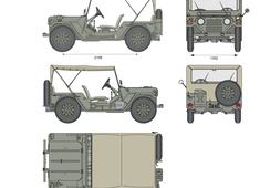 M151 A2 MUTT Canvas Top Cover