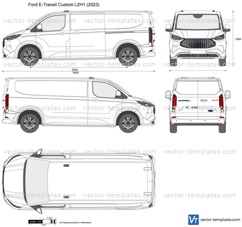 Templates - Cars - Ford - Ford E-Transit Custom L2H1