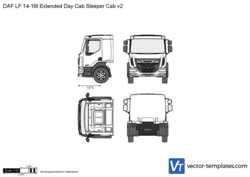 DAF LF 14-16t Extended Day Cab Sleeper Cab v2