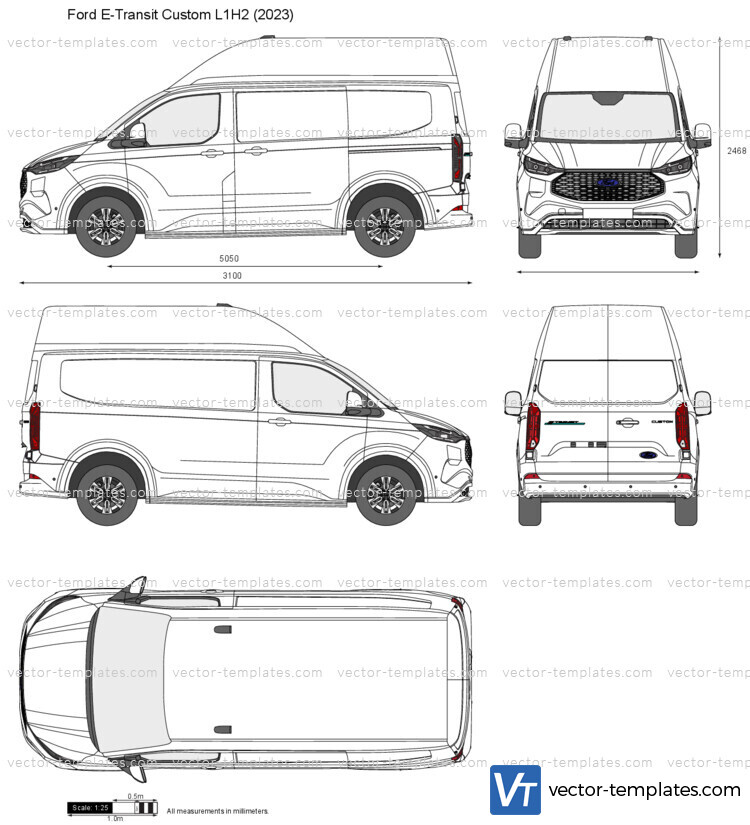 Ford E-Transit Custom L1H2