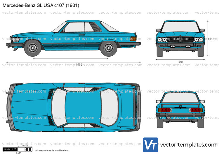 Mercedes-Benz SL USA c107