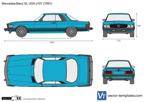 Mercedes-Benz SL USA c107