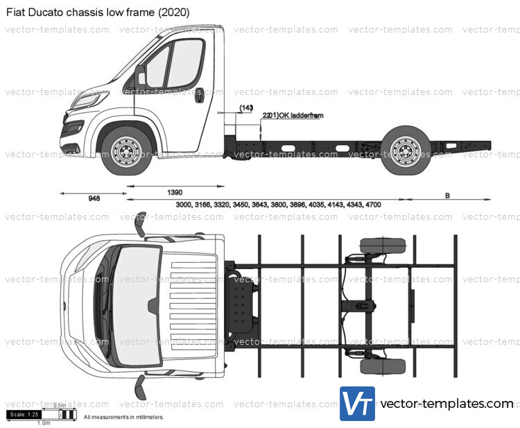 Fiat Ducato chassis low frame