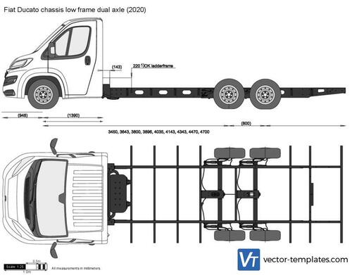 Fiat Ducato chassis low frame dual axle