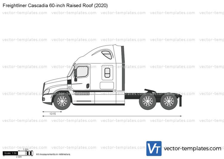 Freightliner Cascadia 60-inch Raised Roof