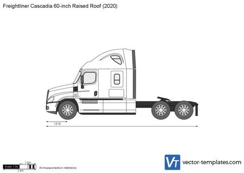 Freightliner Cascadia 60-inch Raised Roof