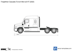 Freightliner Cascadia 72-inch Mid roof XT