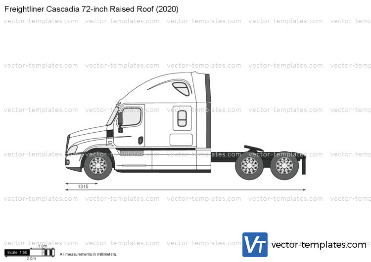 Freightliner Cascadia 72-inch Raised Roof