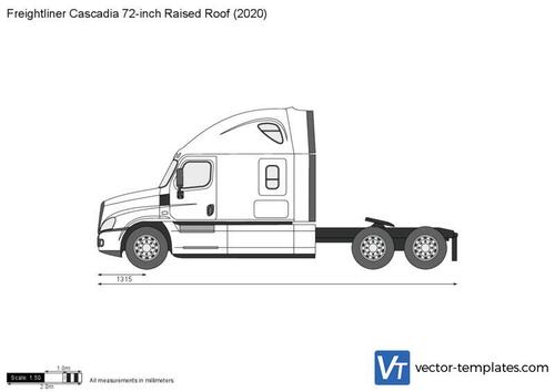 Freightliner Cascadia 72-inch Raised Roof