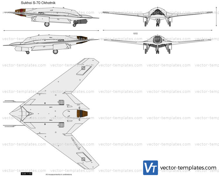 Sukhoi S-70 Okhotnik UAV drone