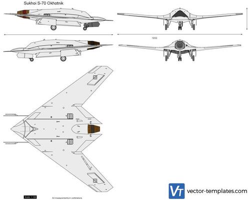 Sukhoi S-70 Okhotnik UAV drone