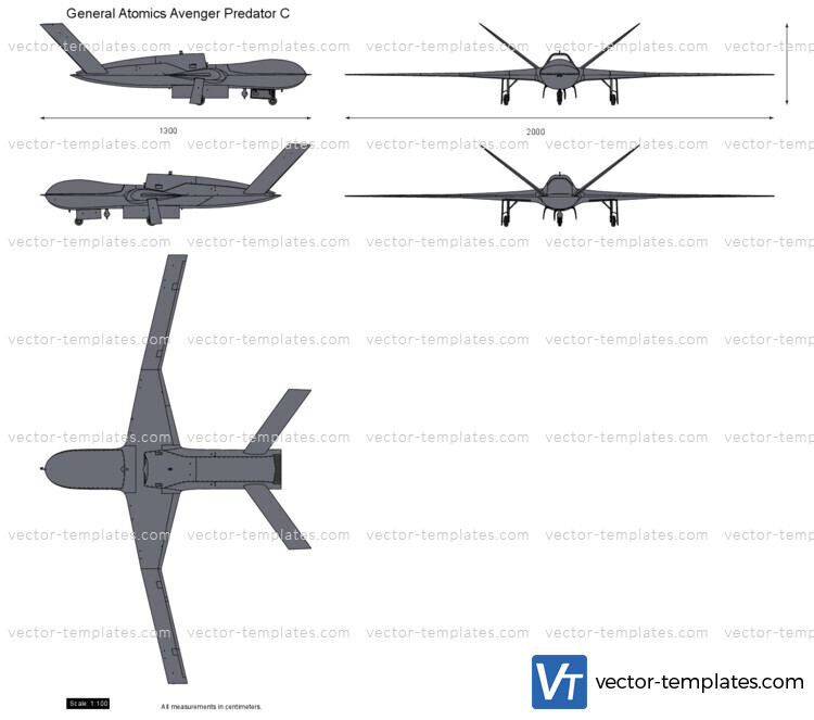 General Atomics Avenger Predator C UAV Drone