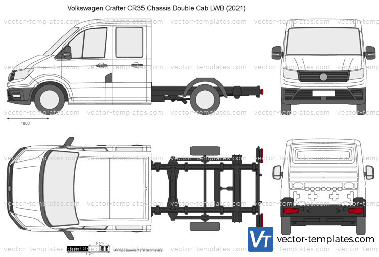 Volkswagen Crafter CR35 Chassis Double Cab LWB