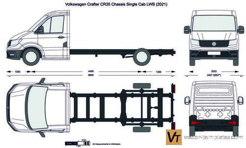 Volkswagen Crafter CR35 Chassis Single Cab LWB