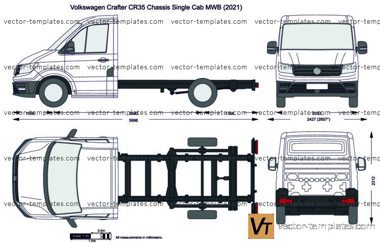 Volkswagen Crafter CR35 Chassis Single Cab MWB