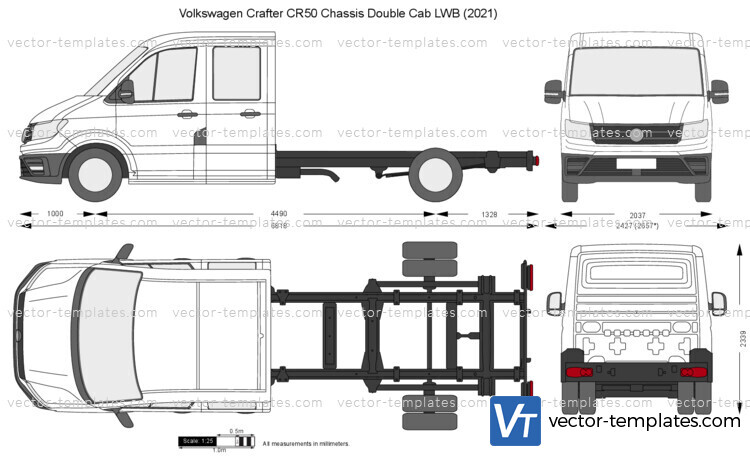 Volkswagen Crafter CR50 Chassis Double Cab LWB