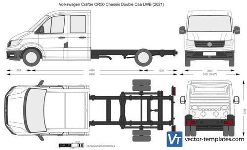 Volkswagen Crafter CR50 Chassis Double Cab LWB