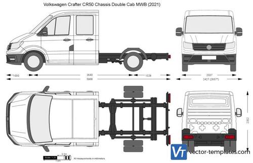 Volkswagen Crafter CR50 Chassis Double Cab MWB