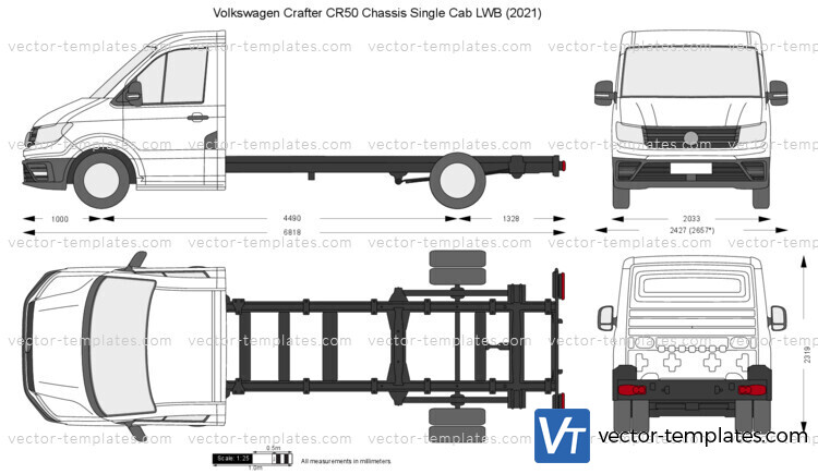 Volkswagen Crafter CR50 Chassis Single Cab LWB