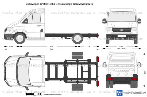 Volkswagen Crafter CR50 Chassis Single Cab MWB