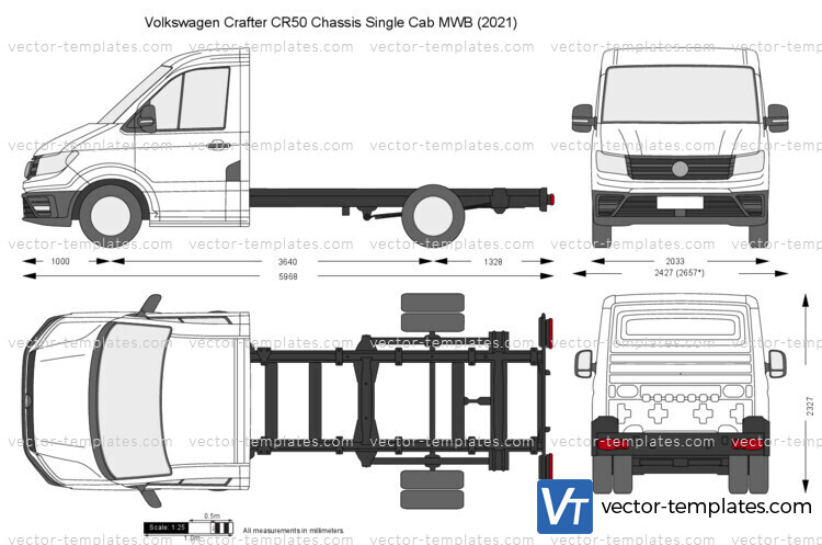 Volkswagen Crafter CR50 Chassis Single Cab MWB