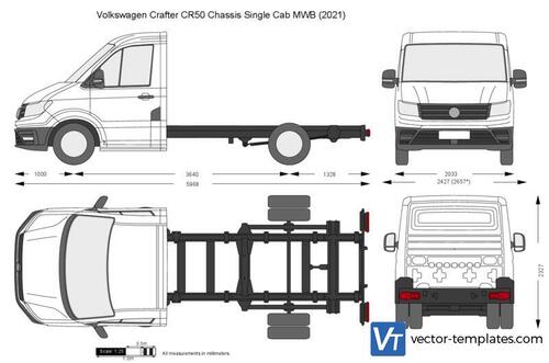 Volkswagen Crafter CR50 Chassis Single Cab MWB