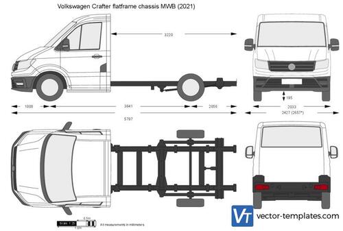 Volkswagen Crafter flatframe chassis MWB