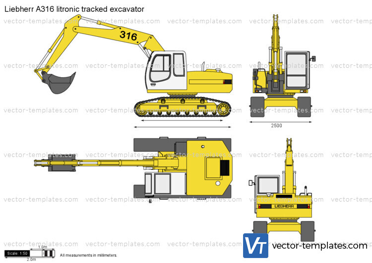 Liebherr A316 litronic tracked excavator