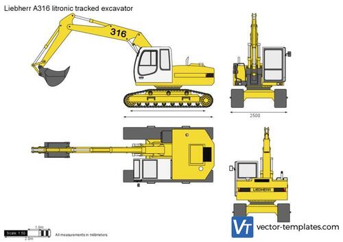 Liebherr A316 litronic tracked excavator