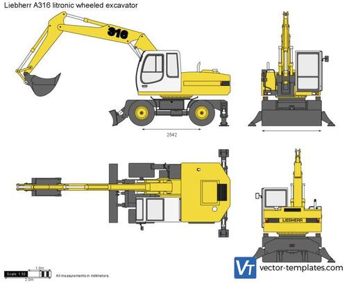 Liebherr A316 litronic wheeled excavator