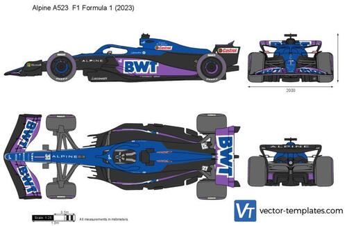 Alpine A523  F1 Formula 1