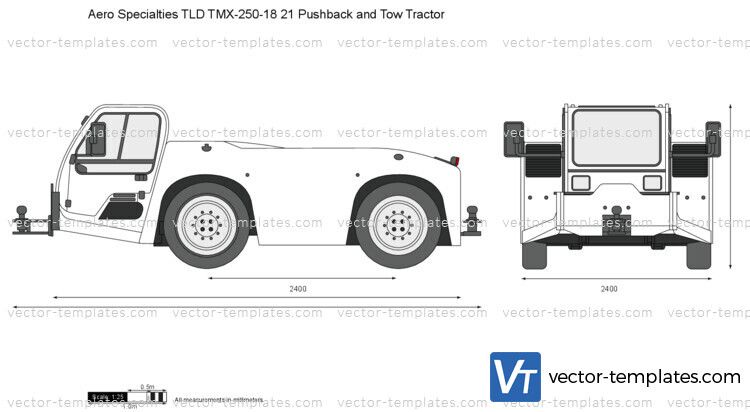 Aero Specialties TLD TMX-250-18 21 Pushback and Tow Tractor