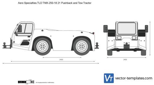 Aero Specialties TLD TMX-250-18 21 Pushback and Tow Tractor