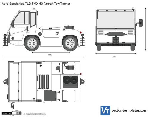 Aero Specialties TLD TMX-50 Aircraft Tow Tractor