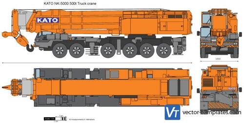 KATO NK-5000 500t Truck crane