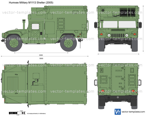 Humvee Military M1113 Shelter