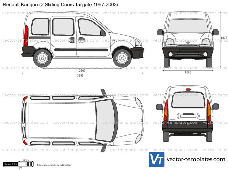 Renault Kangoo (2 Sliding Doors Tailgate