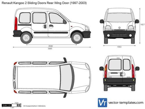 Renault Kangoo 2 Sliding Doors Rear Wing Door