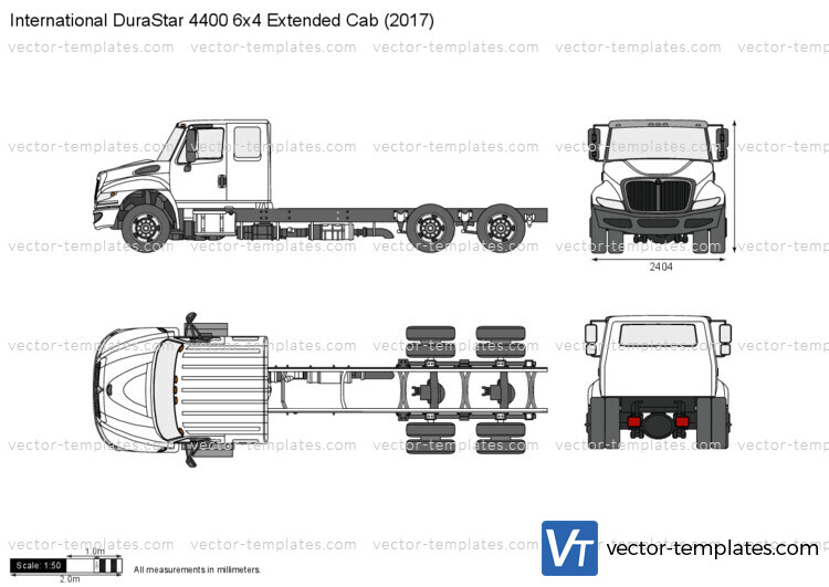 International DuraStar 4400 6x4 Extended Cab