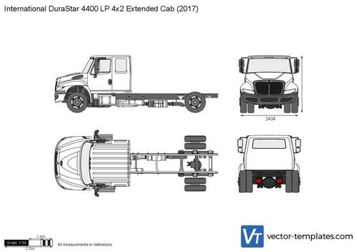 International DuraStar 4400 LP 4x2 Extended Cab