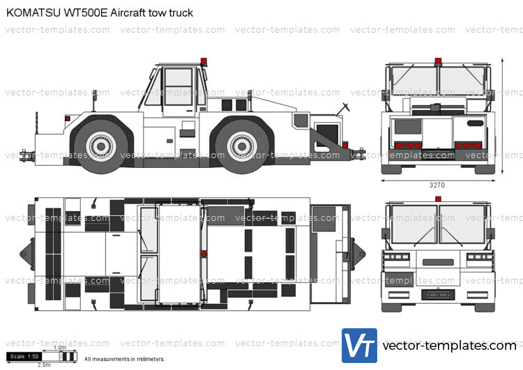 KOMATSU WT500E Aircraft tow truck