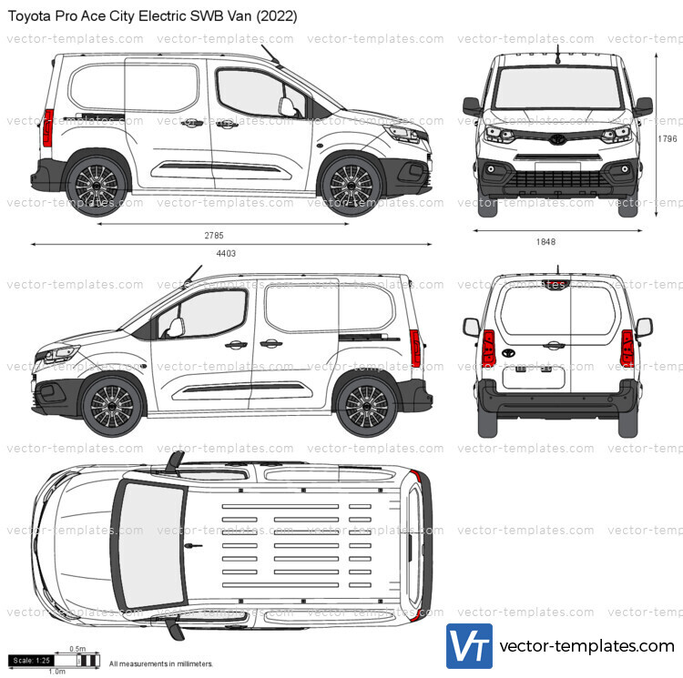 Toyota Pro Ace City Electric SWB Van