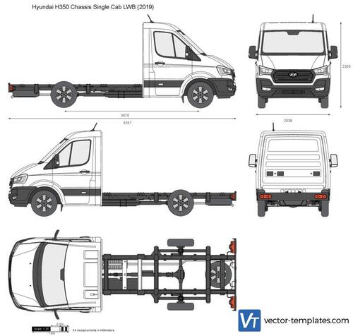 Hyundai H350 Chassis Single Cab LWB