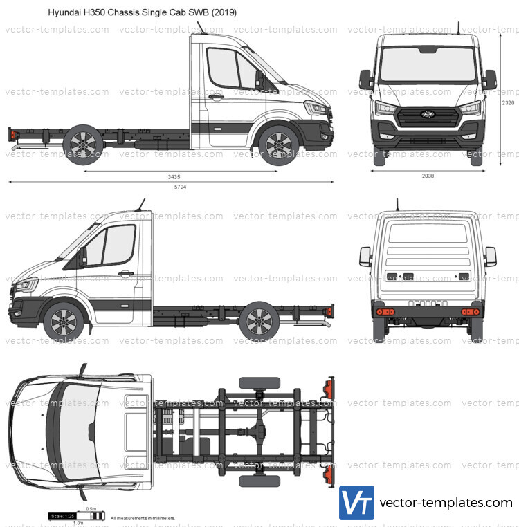 Hyundai H350 Chassis Single Cab SWB