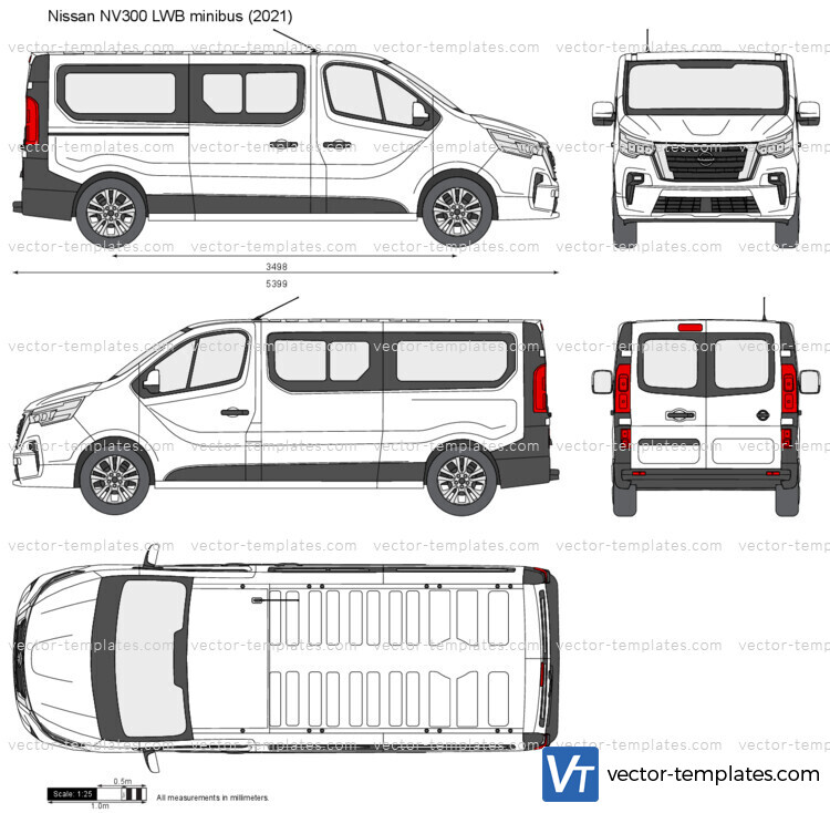 Nissan NV300 LWB minibus