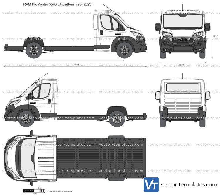 RAM ProMaster 3540 L4 platform cab