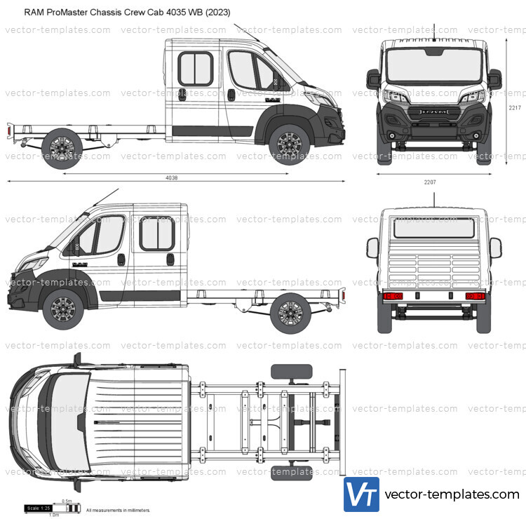 RAM ProMaster Chassis Crew Cab 4035 WB